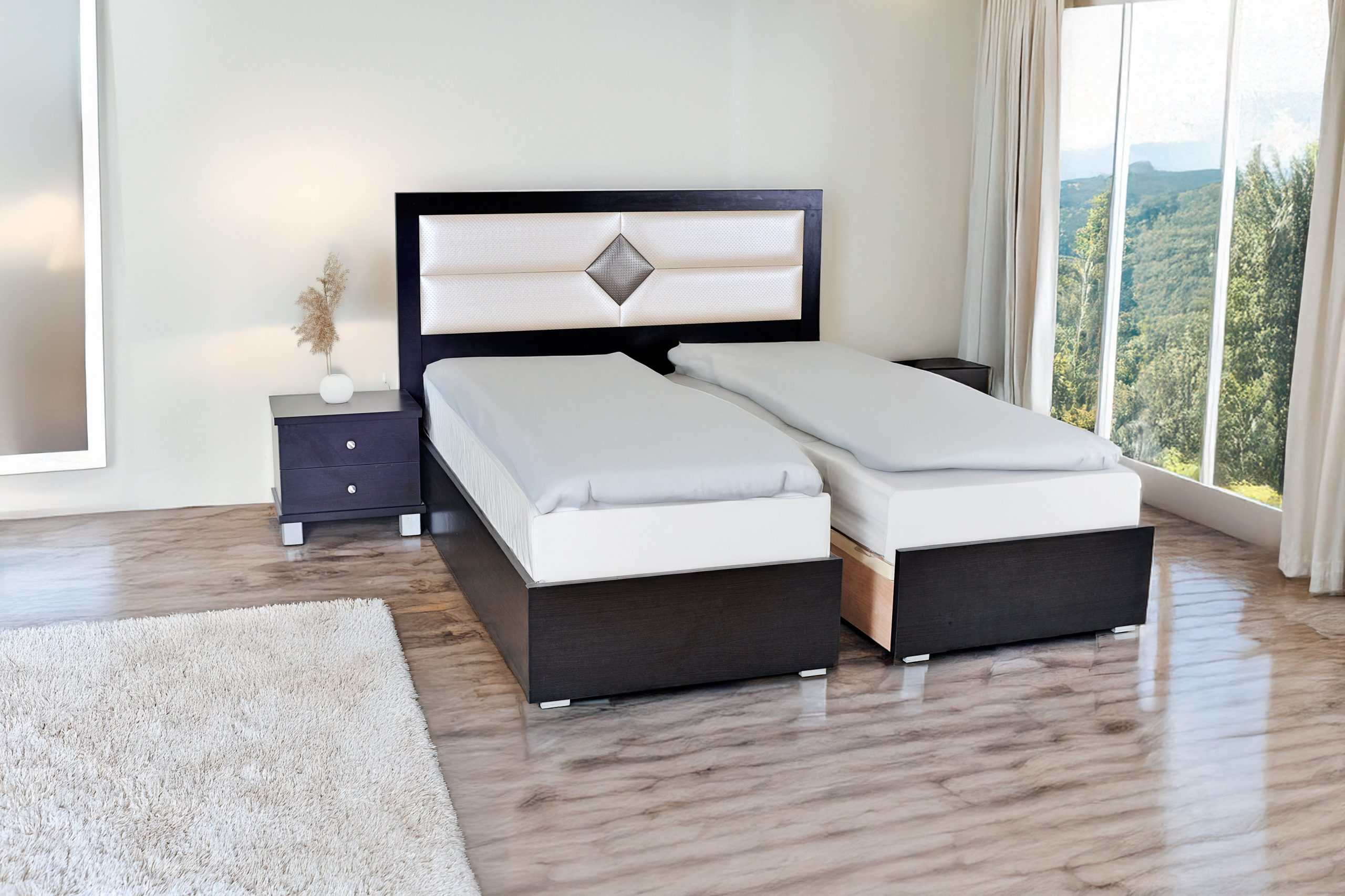 מיטה יהודית מעוצבת ספיר ראש יהלום