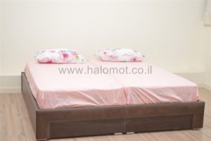 מיטה יהודית עם ארגז מצעים דגם סתיו