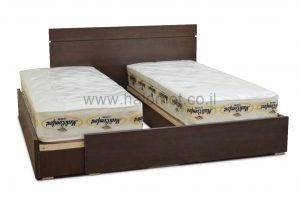 מיטה יהודית עם ארגזי מצעים דגם סנדי