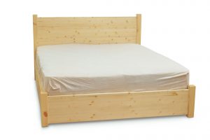 מיטה זוגית מעץ מלא עם ארגז , מאור פלוס