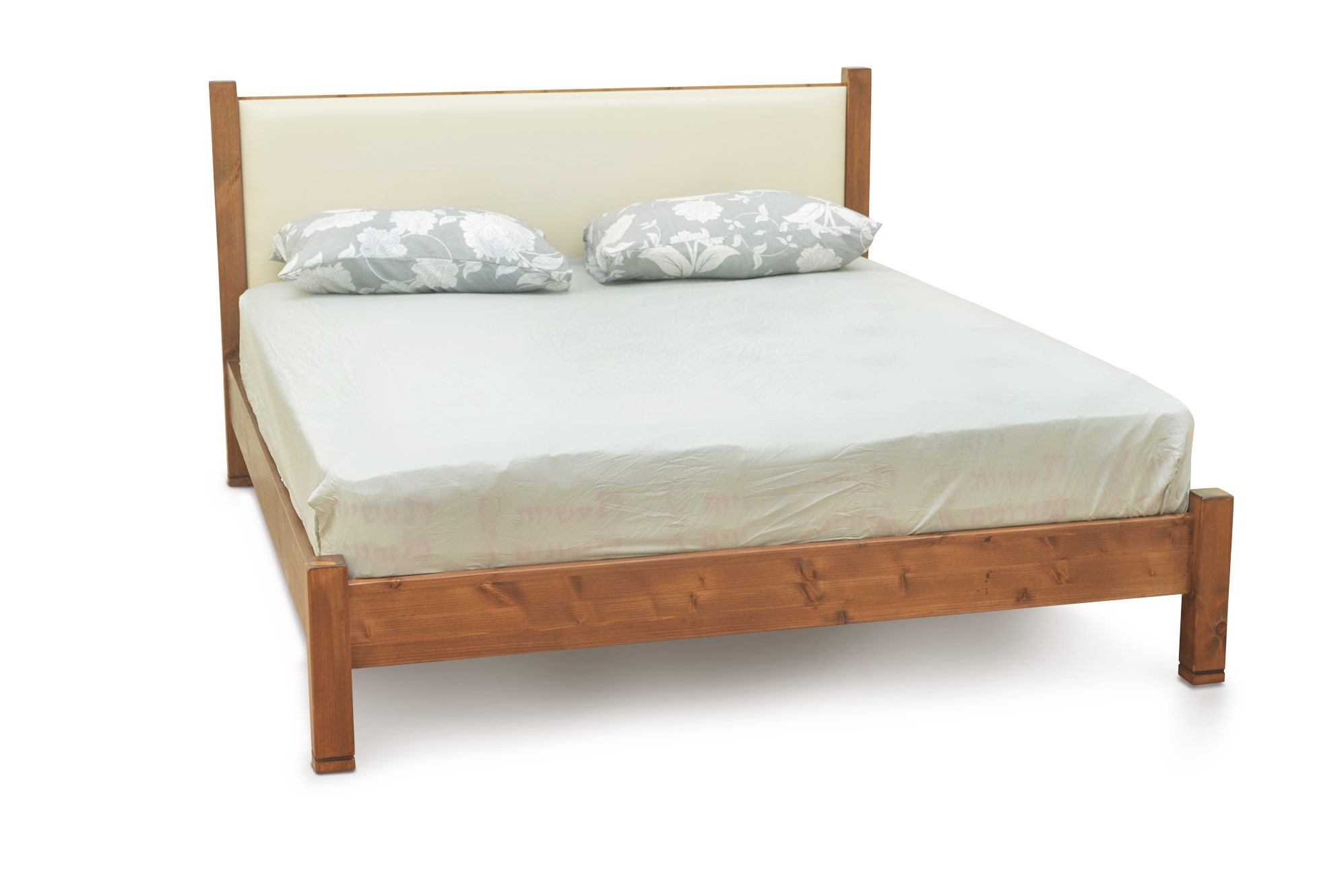 loyalty Encommium grow up מיטה זוגית מעץ מלא צבוע עם ראש מיטה מרופד - דגם מאור | חלומות רשת מיטות  ומזרונים
