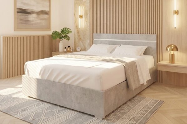 מיטה זוגית עם ארגז מצעים דגם סנדי