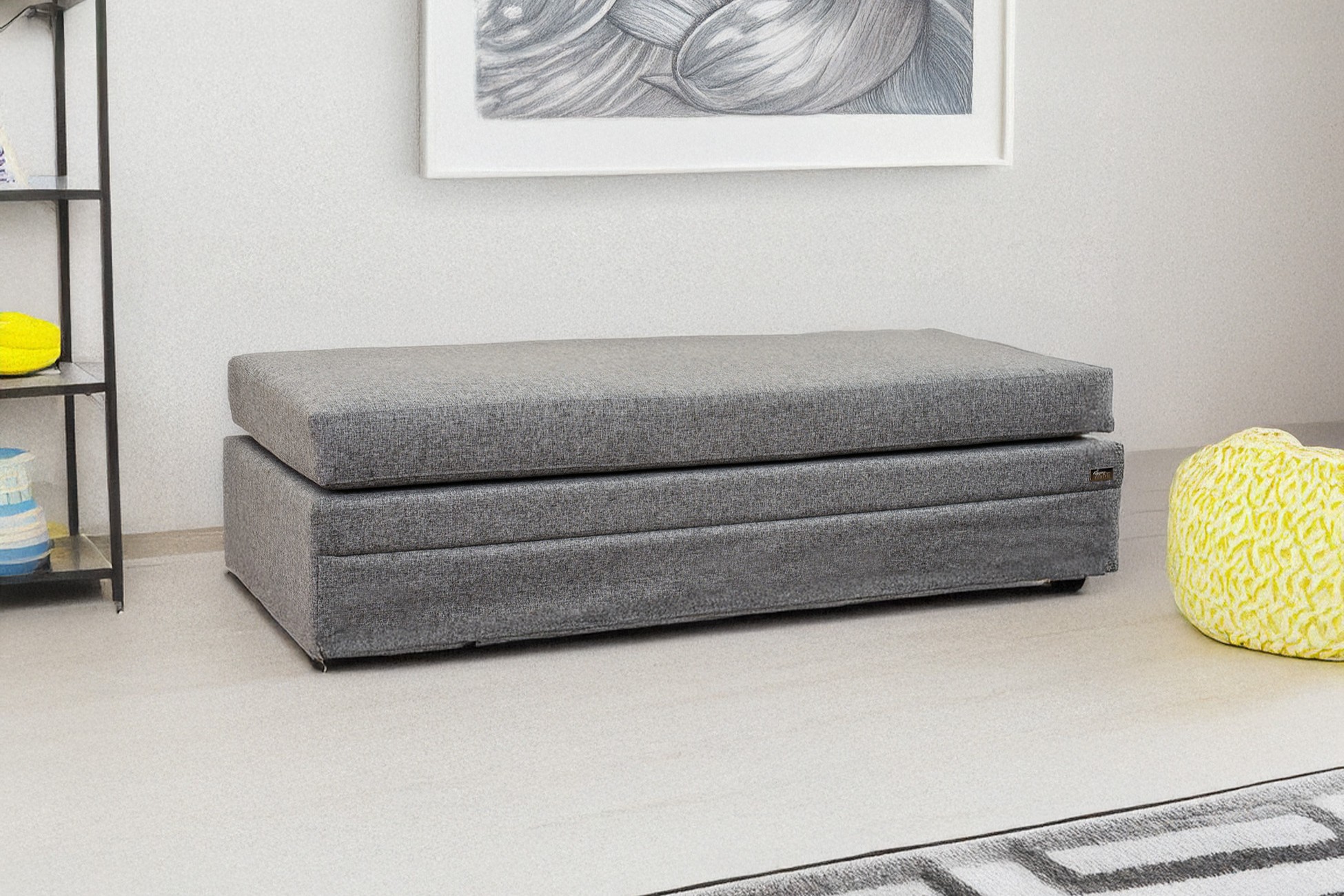 היי רייז מרופד - נפתח לזוג מיטות דגם נרקיס