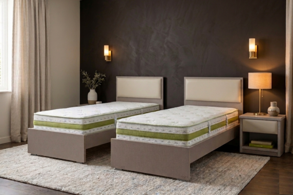 מיטה יהודית מעוצבת עם ראשים נפרדים - דגם קרמבו