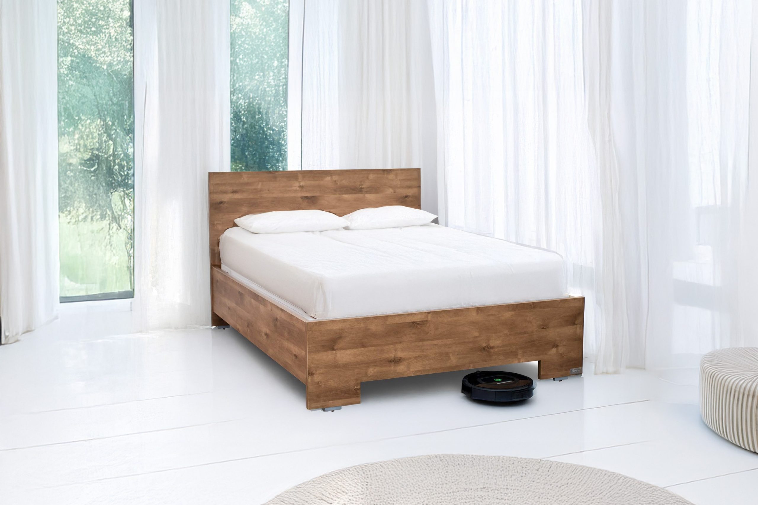 מיטה עם ארגז מוגבה לנקיון - ארגז הפלא