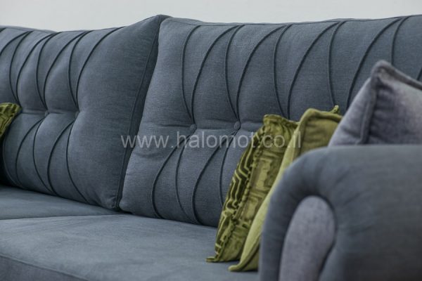 ספה תלת מושבית לסלון דגם רומא כרית חלקה