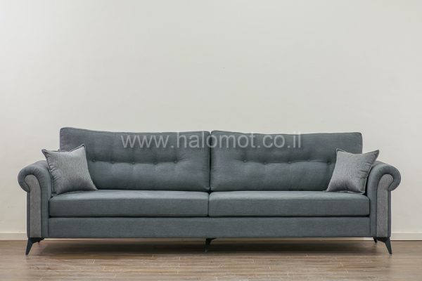 ספה תלת מושבית לסלון דגם רומא כרית חלקה