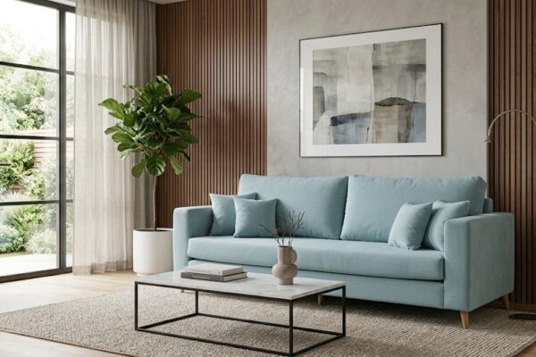 ספה תלת מושבית לסלון דגם פריז