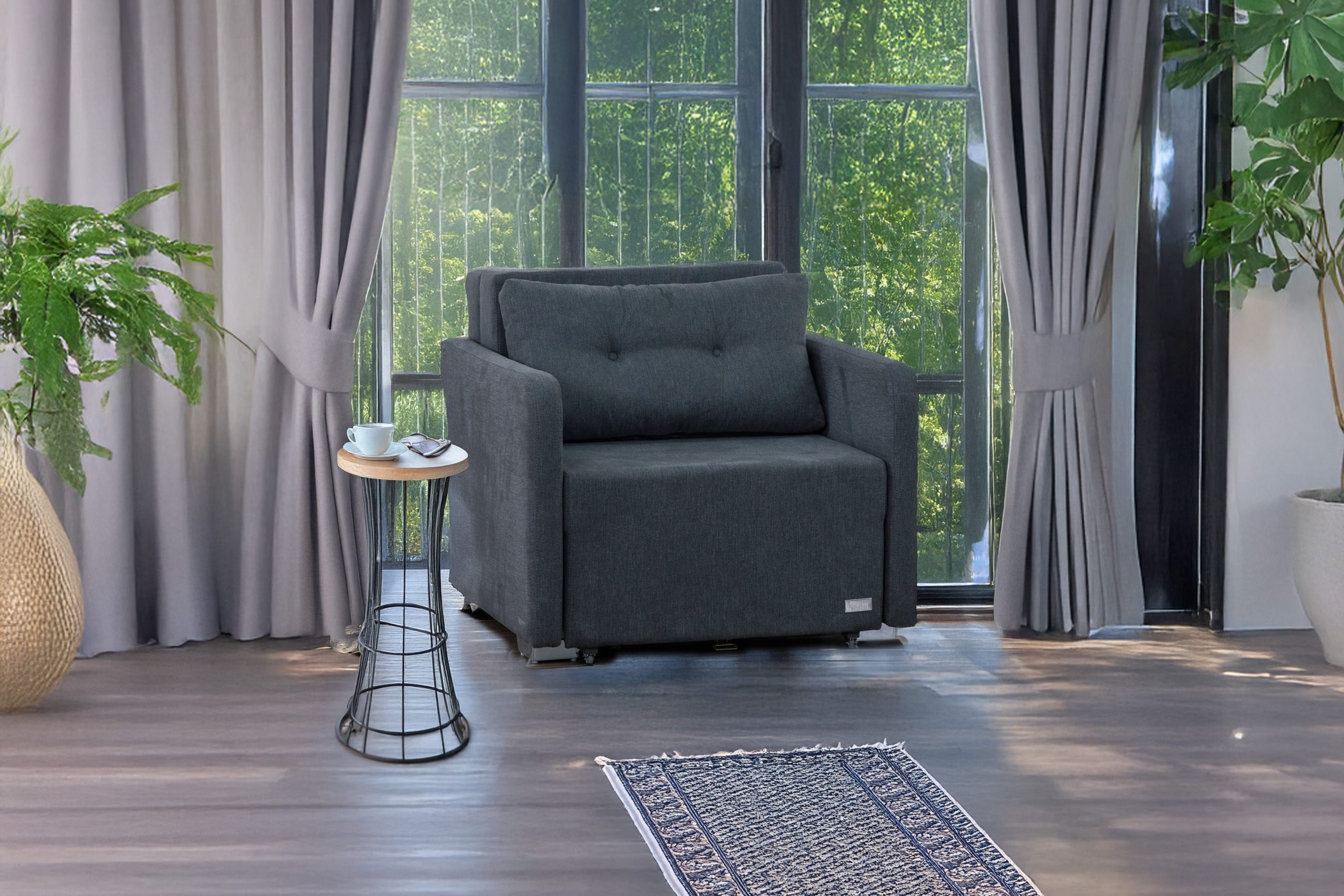 כורסא נפתחת למיטה יחיד דגם נגה