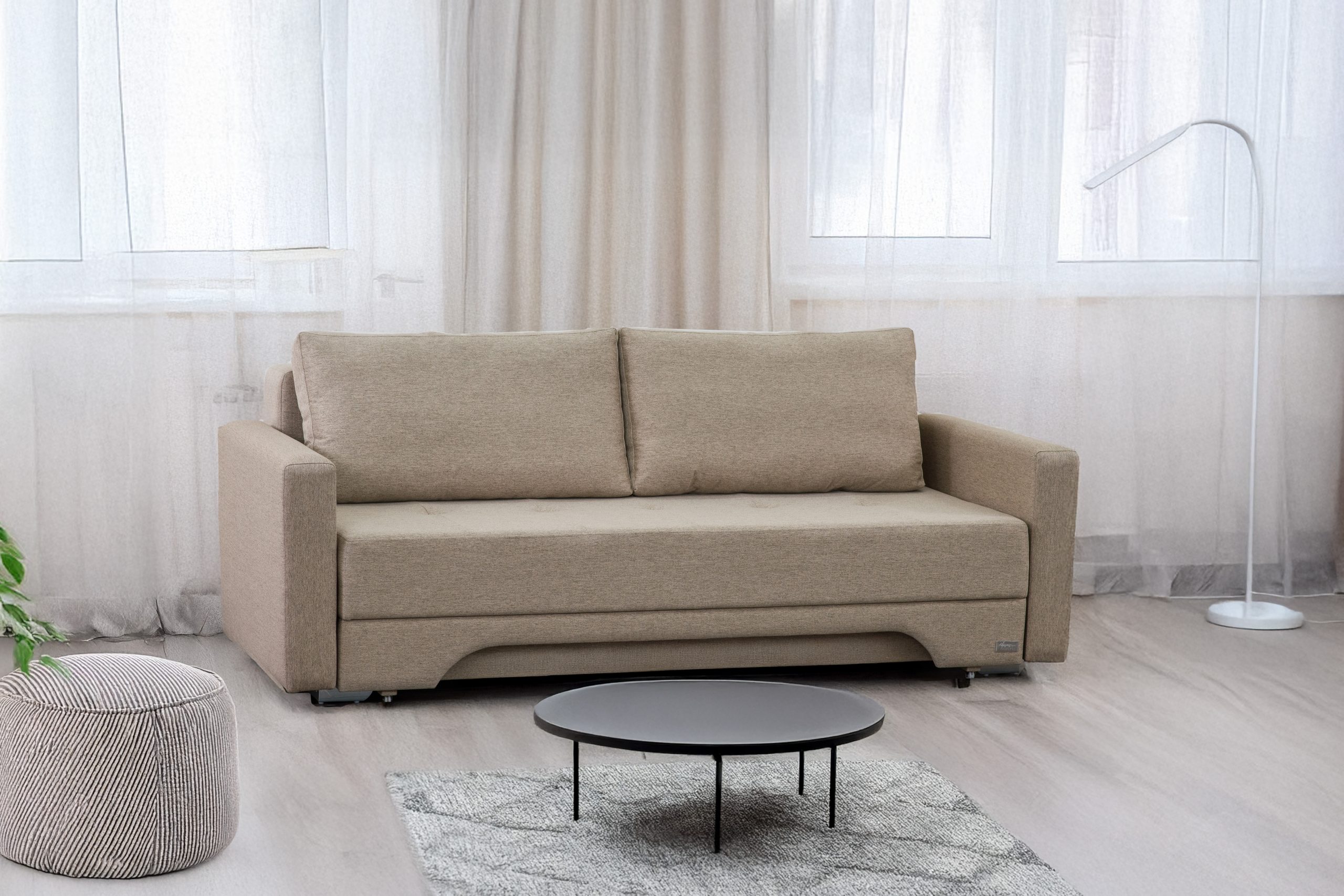 ספה נפתחת למיטה זוגית עם ארגז מצעים - דגם סמדר