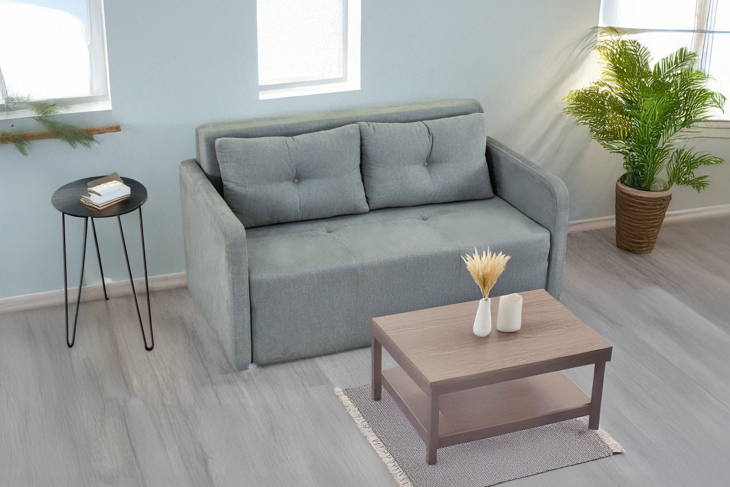 ספה זוגית נפתחת למיטה 160/140/120 דגם אלה