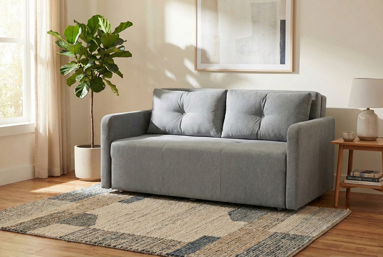 ספה זוגית נפתחת למיטה 160/140/120 דגם אלה