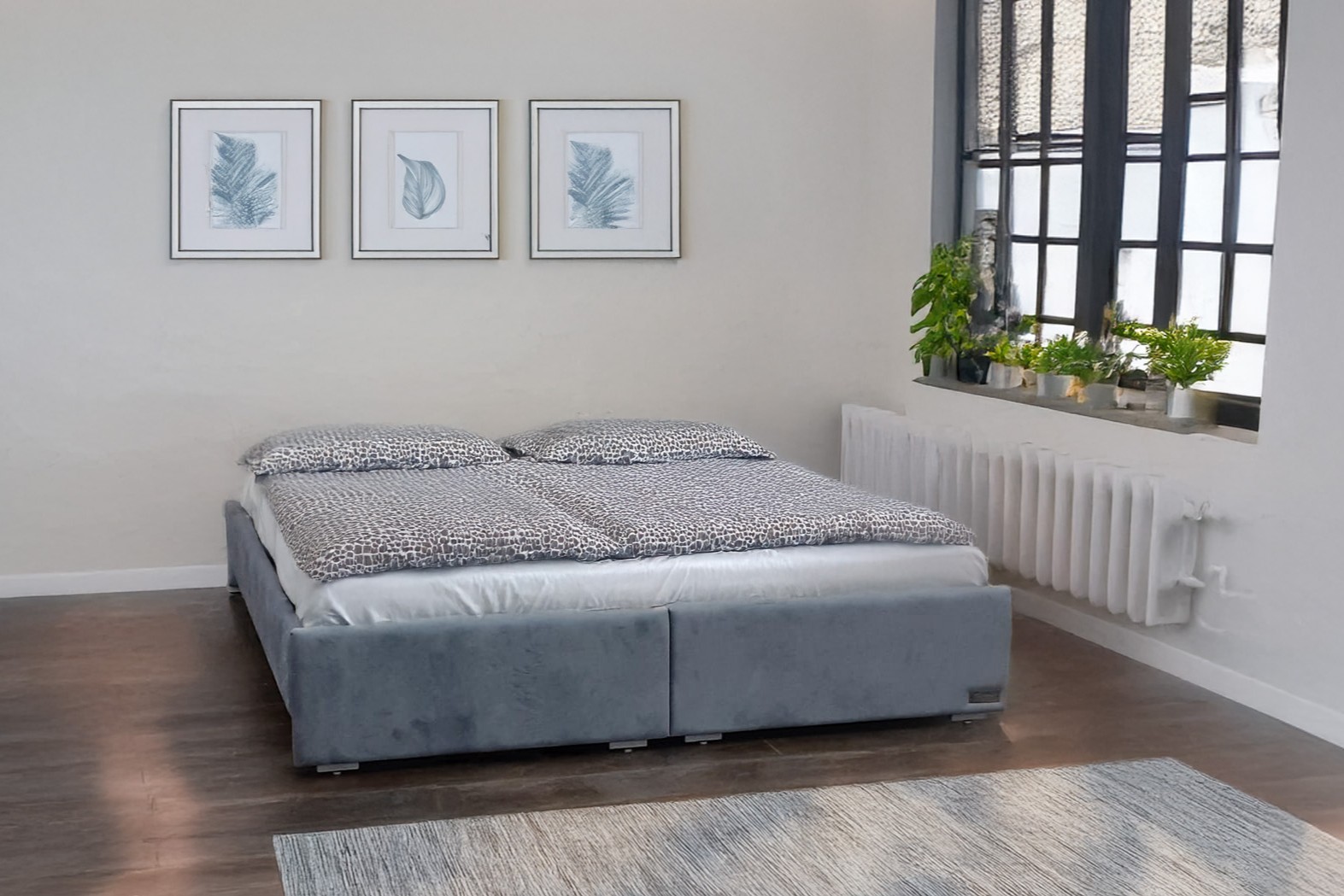 מיטה יהודית מרופדת בהפרדה דגם אדר