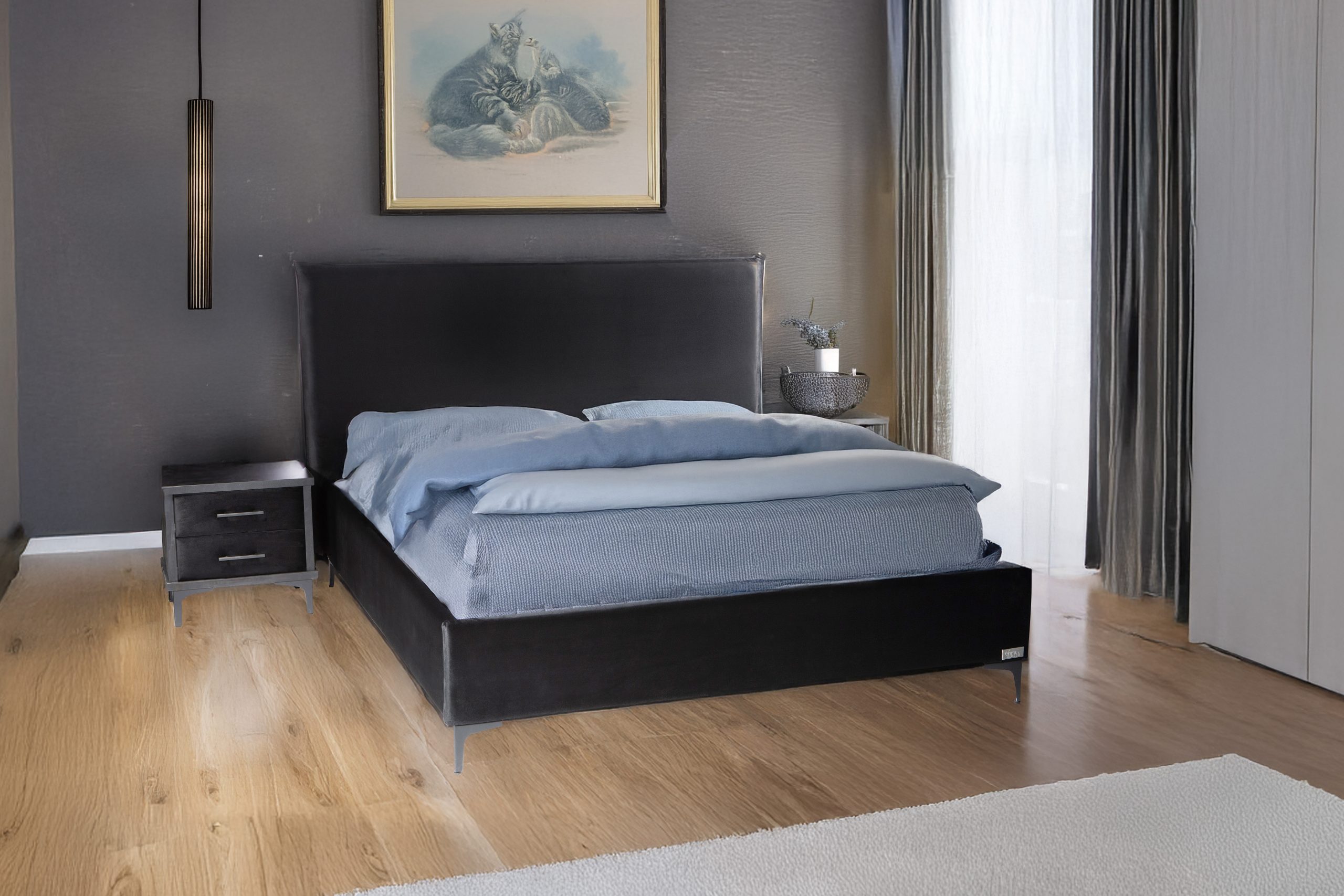 מיטה זוגית מרופדת דגם ווגאס 2