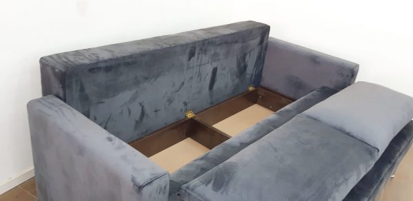 ספה נפתחת למיטה זוגית עם ארגז מצעים - דגם ברוש
