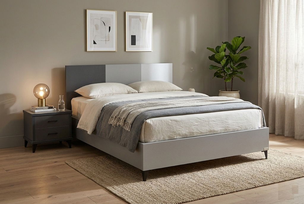 מיטה זוגית עם ארגז מצעים דגם הרמוניה 1