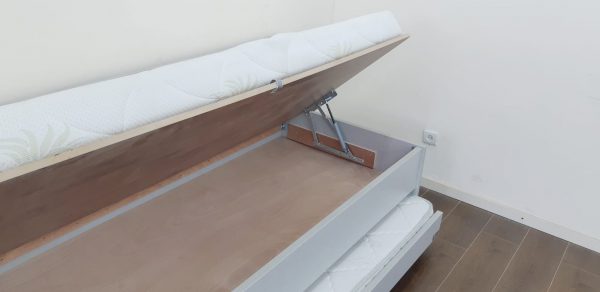 מיטת נוער נפתחת עם ראש מעוצב דגם פופקורן