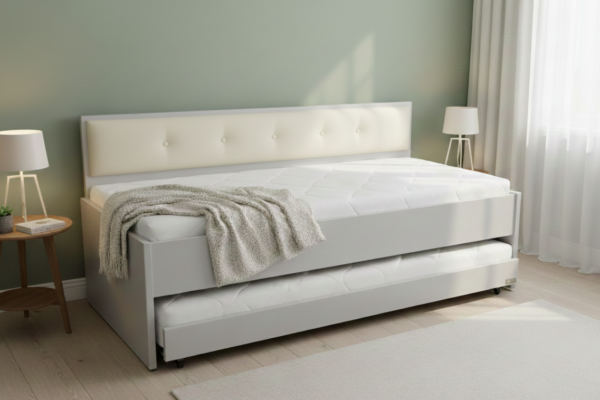 מיטת נוער נפתחת עם ראש מעוצב דגם פופקורן