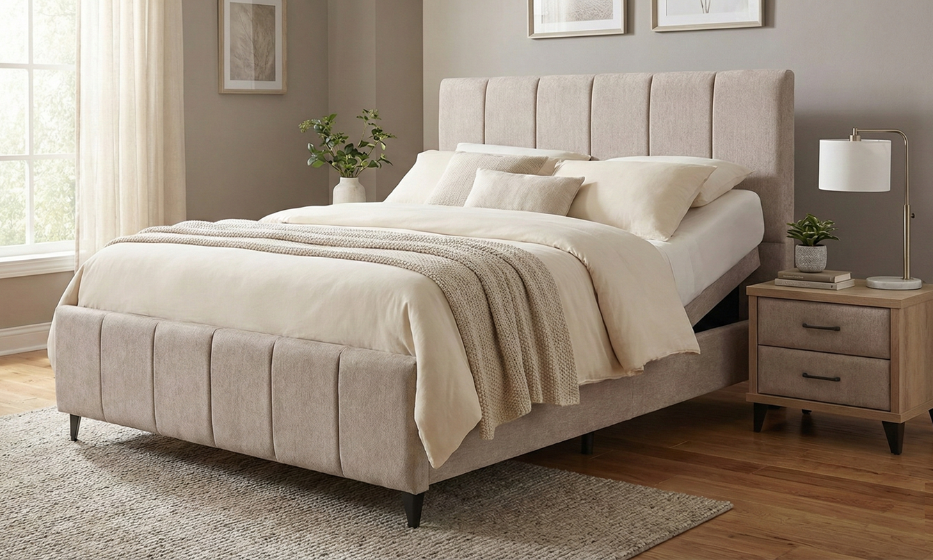 מיטה זוגית מתכווננת דגם שלהבת