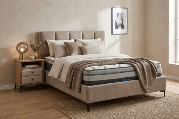 מיטה זוגית מרופדת דגם אדיר