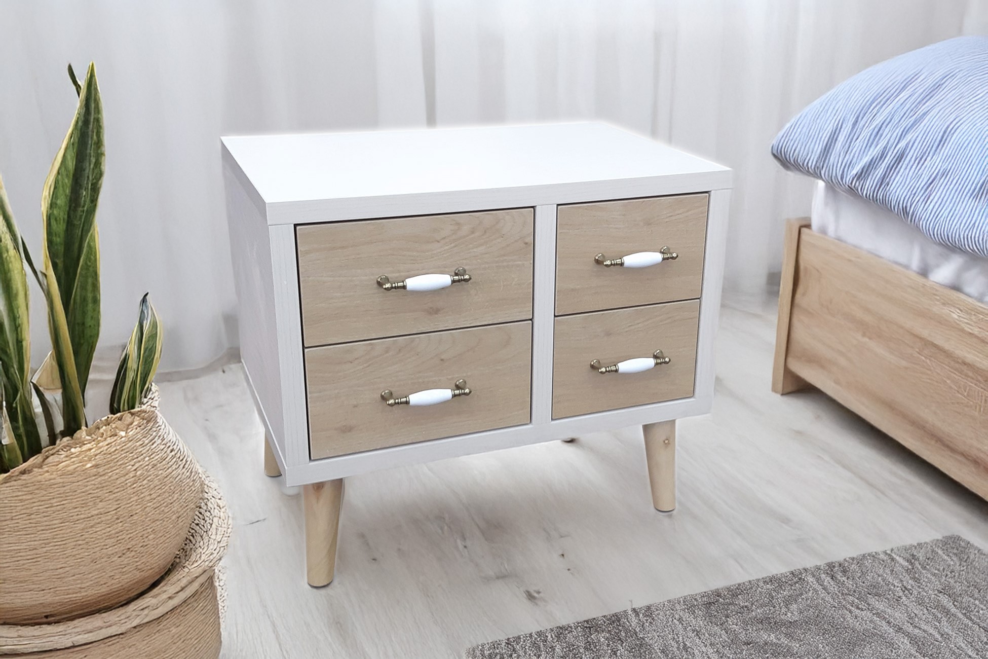 שידה לחדר שינה דגם רותם 4 מגירות