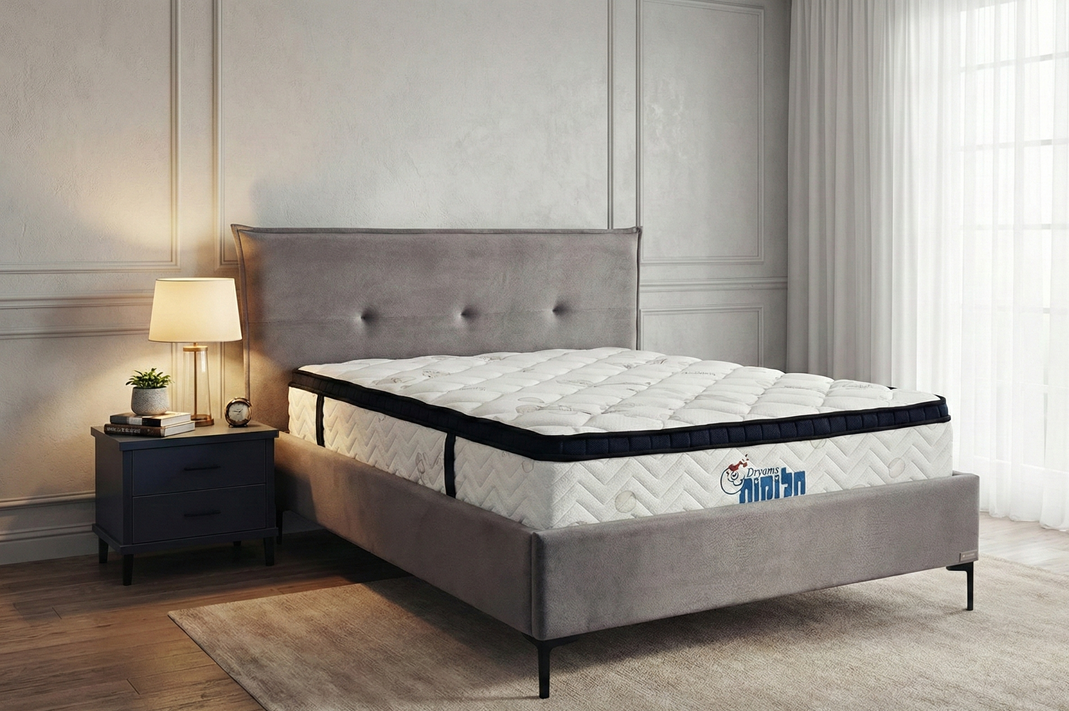 מיטה זוגית מרופדת דגם אלינור