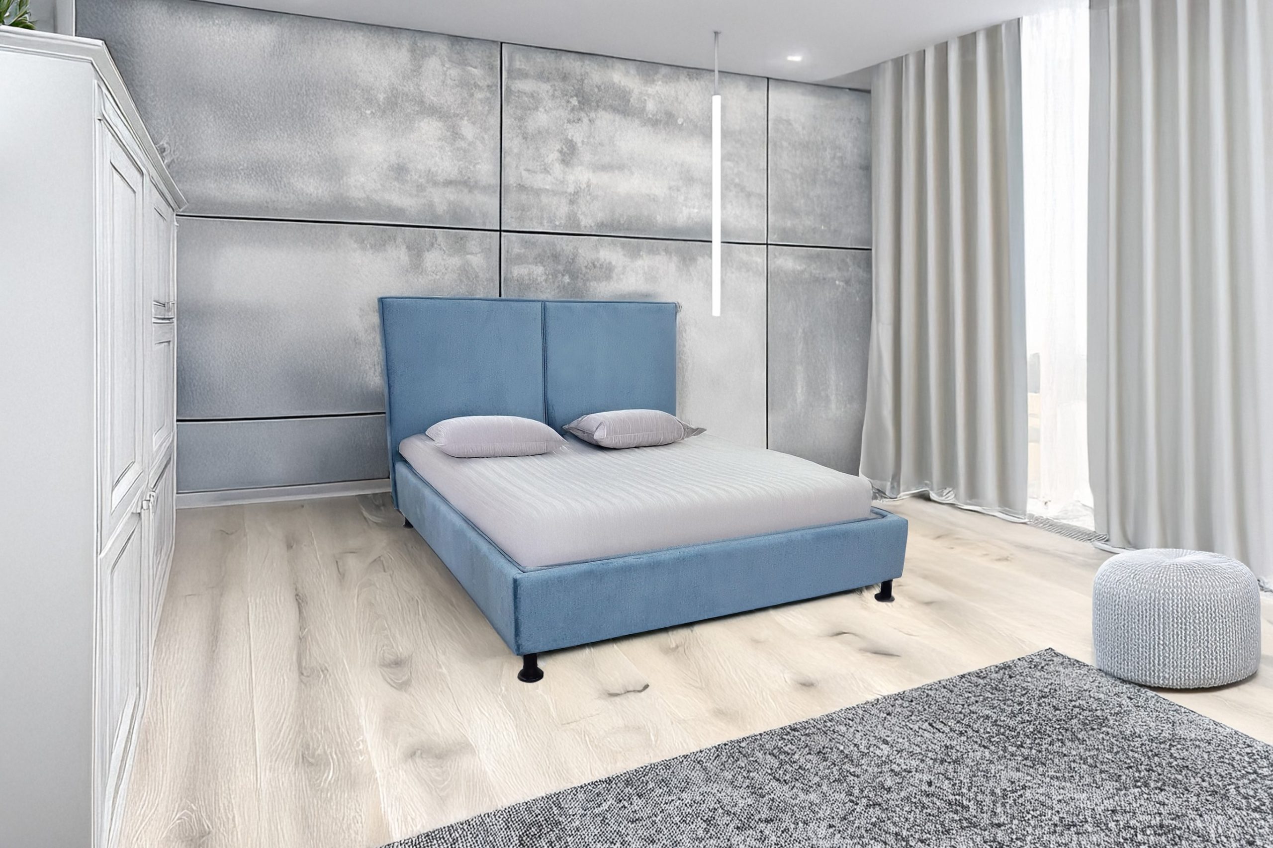 מיטה זוגית מרופדת דגם דובאי