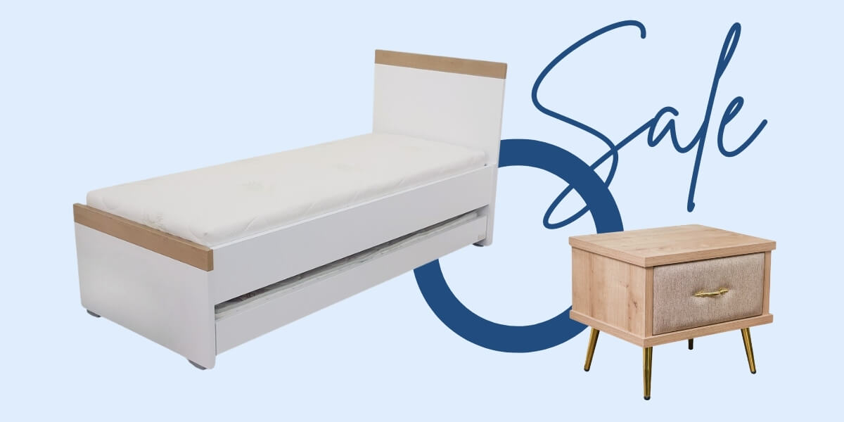 מיטה היי רייזר מרופדת עם ארגז כולל מזרנים דגם נוי - מיטת נוער נפתחת