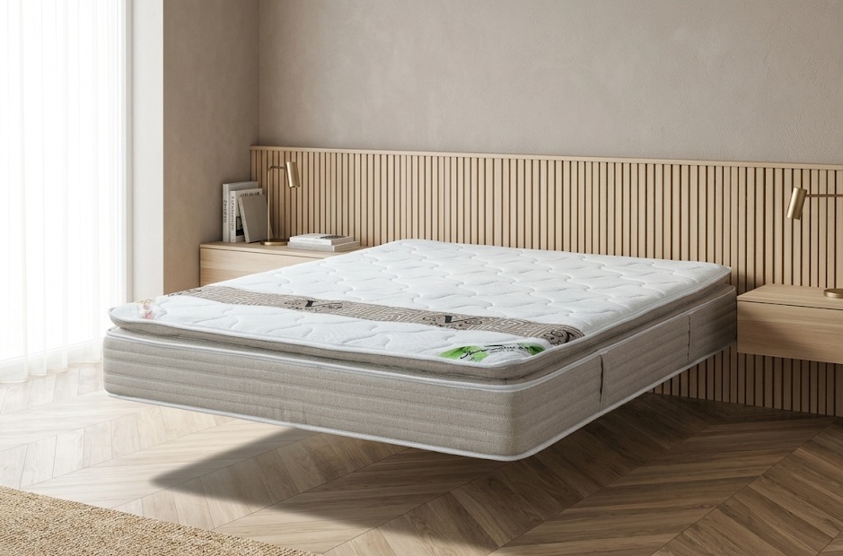 מזרן זוגי ללא קפיצים-ארנה (קושי בינוני עם שכבת פינוק)