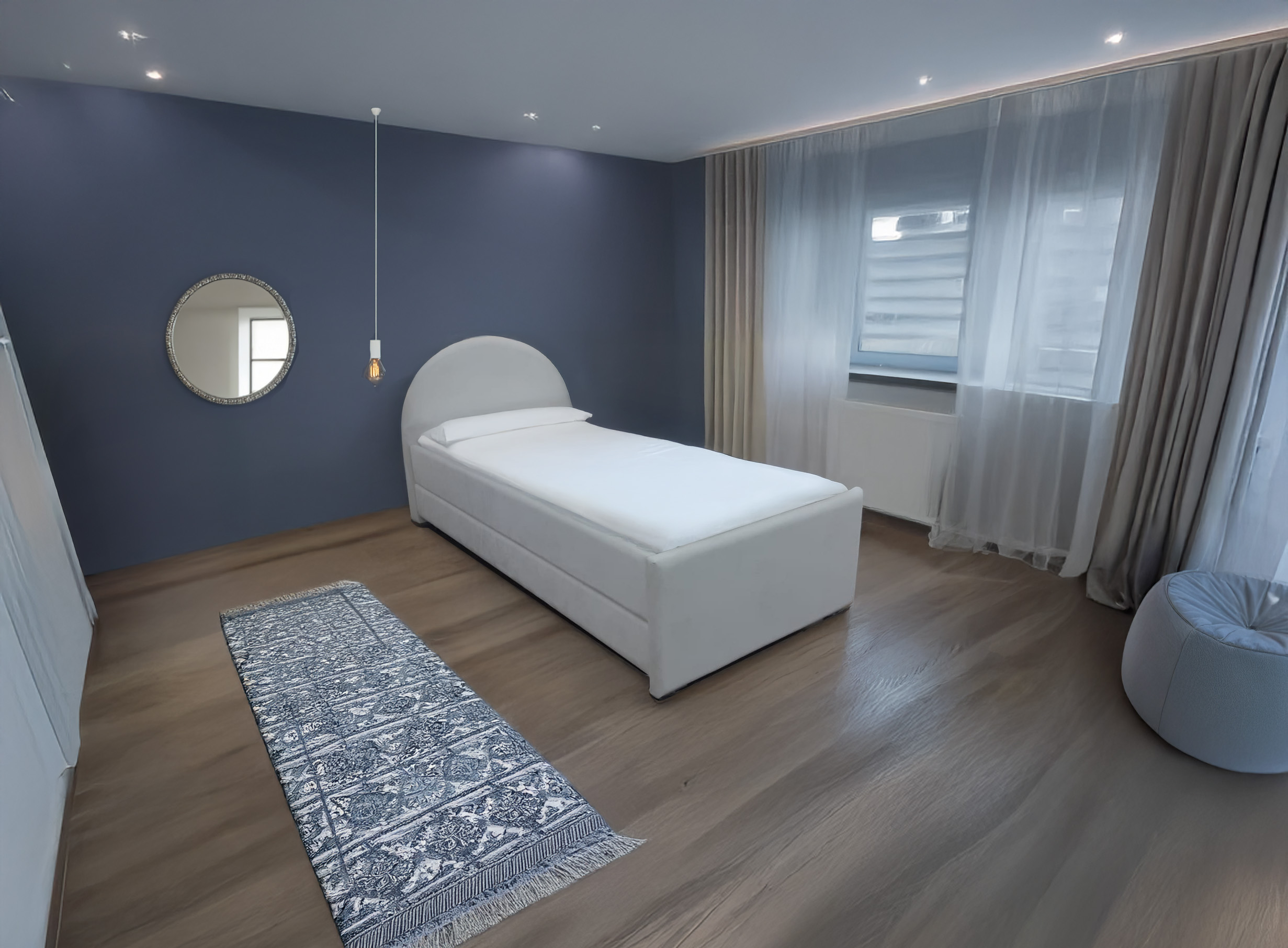 מיטה נוער נפתחת (היי רייז) מרופדת עם ארגז כולל מזרנים דגם ליבי