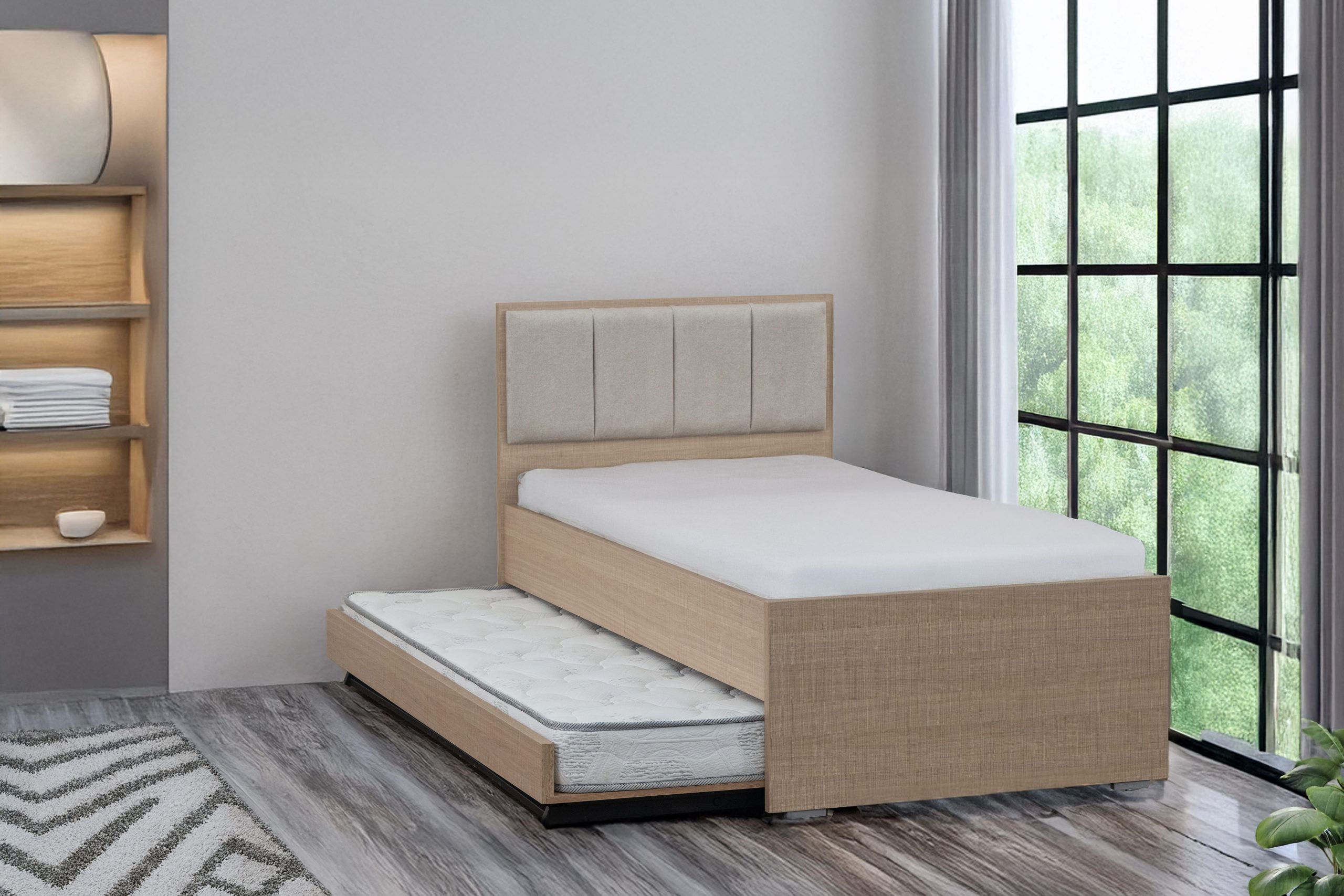 מיטה היי רייז נפתחת לשתי מיטות כולל מזרנים מלאבי