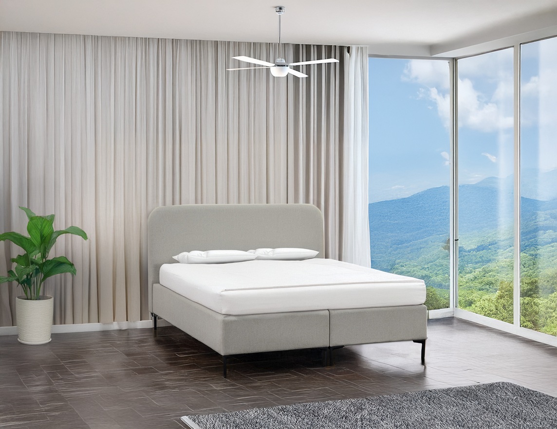 מיטה יהודית מרופדת עם ארגזי מצעים דגם דבורה