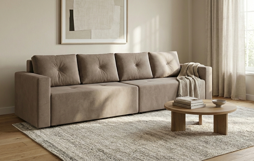 סלון נפתח למיטה ענקית דגם ג'מבו