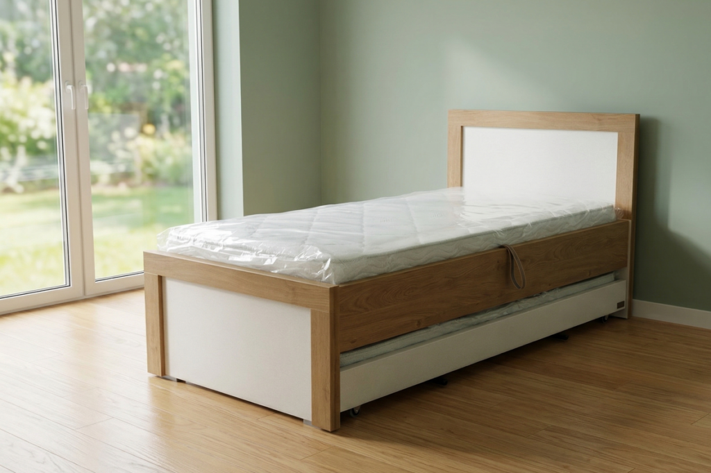 מיטה היי רייז נפתחת לשתי מיטות כולל מזרנים דגם נויה